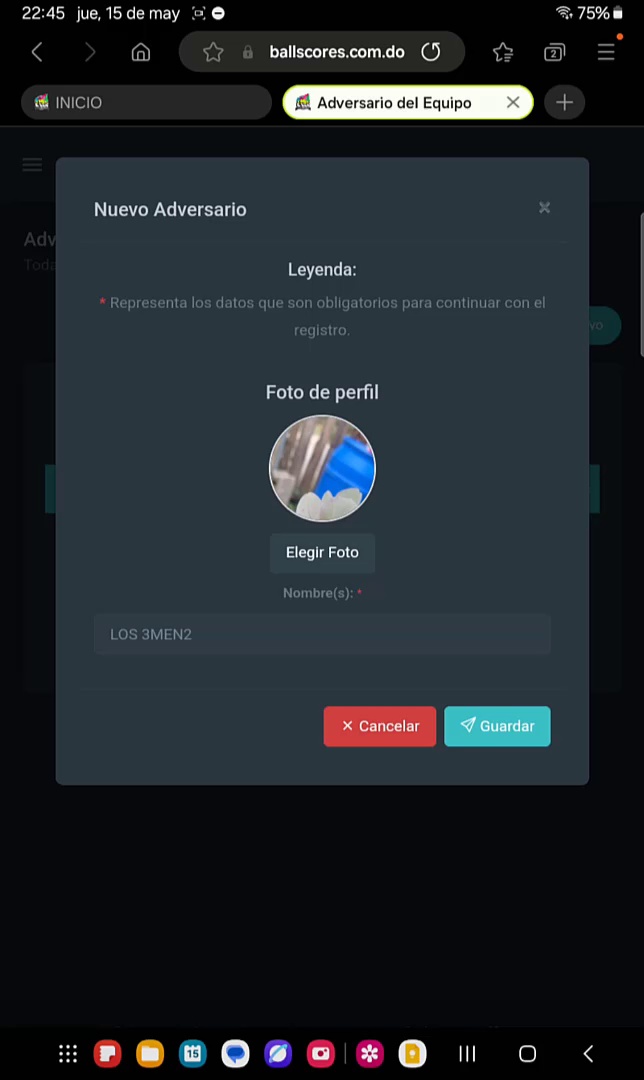 Administración de Adversarios